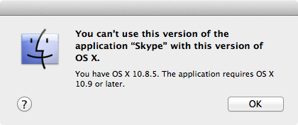 skype for mac 10.7.5